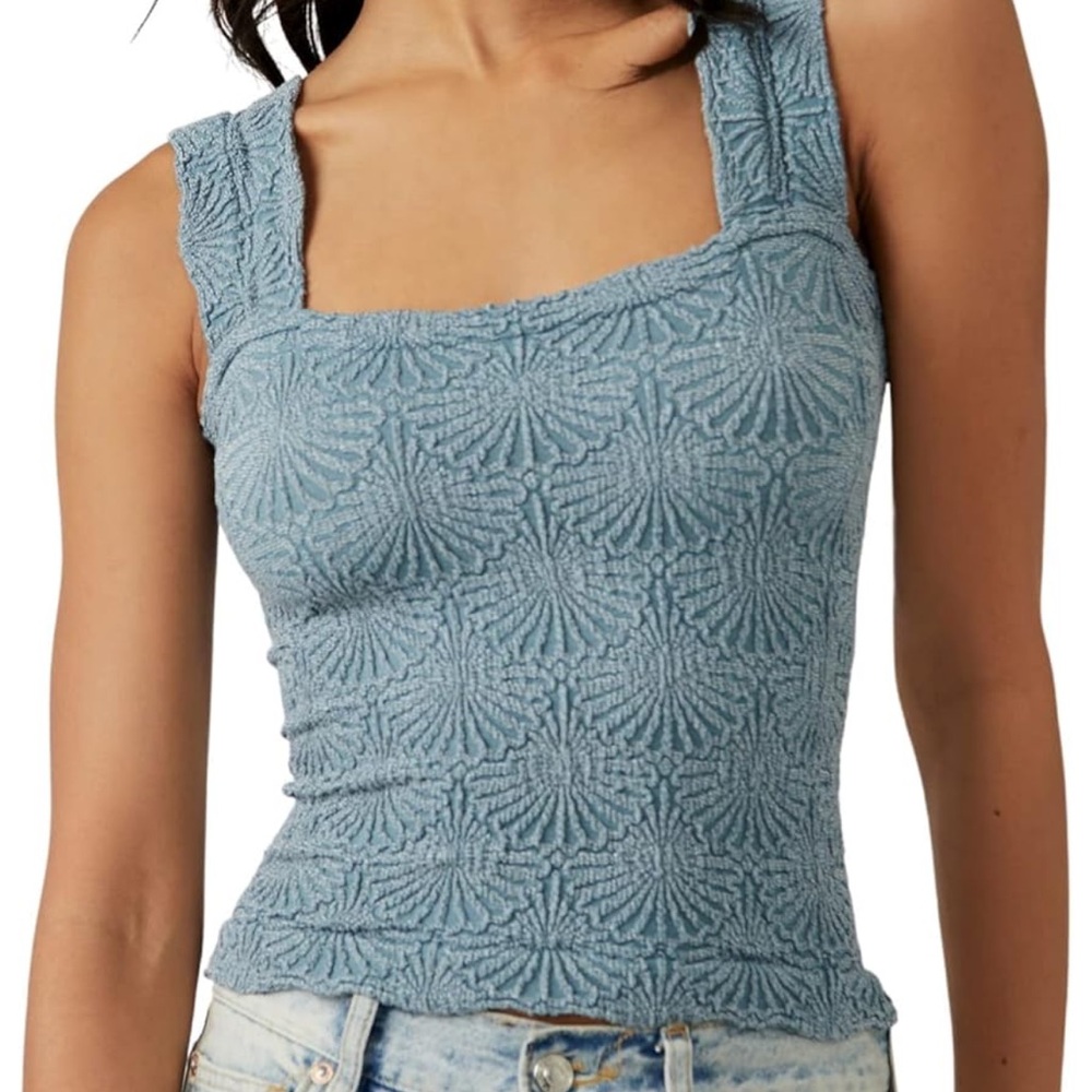 Free people blue love letter cami